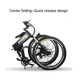 Pride 26" Folding 350W Electric Bicycle 21 Speed Snow & Mountain Bike