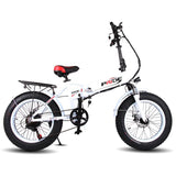 Pride 20" Aluminum Foldable 250W Electric Bicycle - 6 Speed Fat Tire
