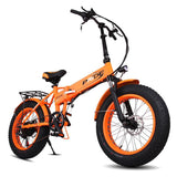 Pride 20" Aluminum Foldable 250W Electric Bicycle - 6 Speed Fat Tire