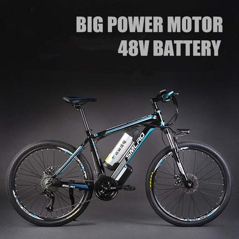 26"  500W Electric Bicycle, 27 Speed Mountain Bike