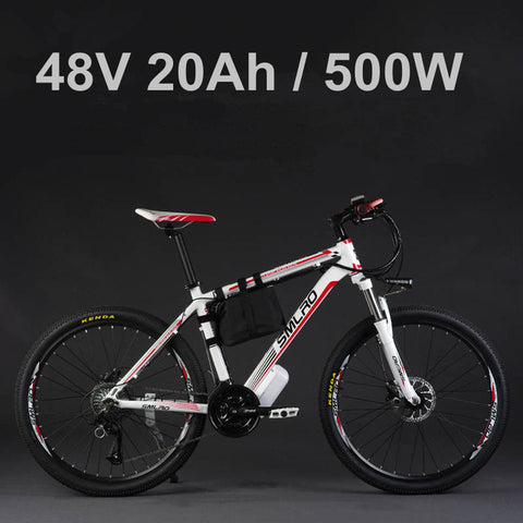 26"  500W Electric Bicycle, 27 Speed Mountain Bike
