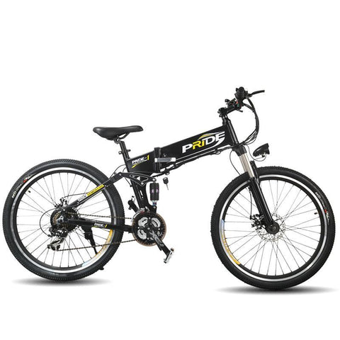 Pride 26" Folding 350W Electric Bicycle 21 Speed Snow & Mountain Bike