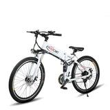 Pride 26" Folding 350W Electric Bicycle 21 Speed Snow & Mountain Bike